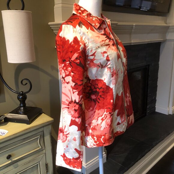 Additions by Chico's size 0 (Equivalent to US Size 4)Long Sleeve Zippered Jacket - Picture 4 of 9